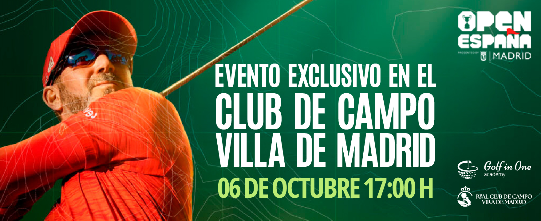 Open España 2026: evento exclusivo en el Club de Campo Villa de Madrid, 6 de octubre a las 17:00 h